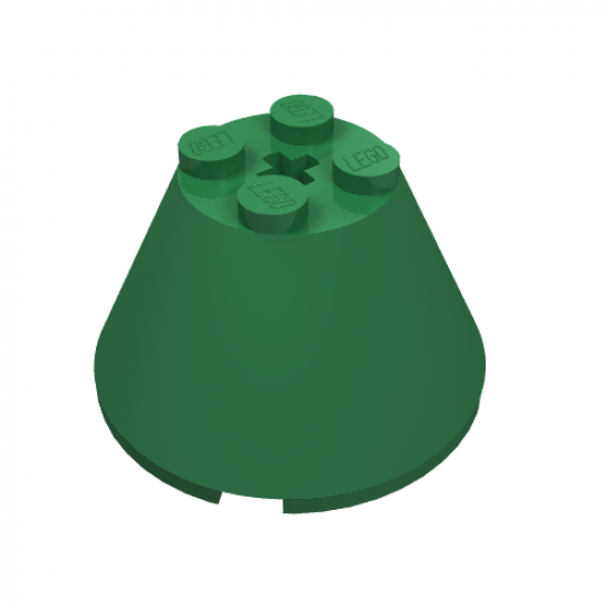 Cone 4 x 4 x 2 with Axle Hole