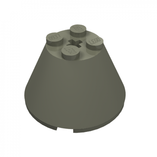 Cone 4 x 4 x 2 with Axle Hole