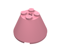 Cone 4 x 4 x 2 with Axle Hole