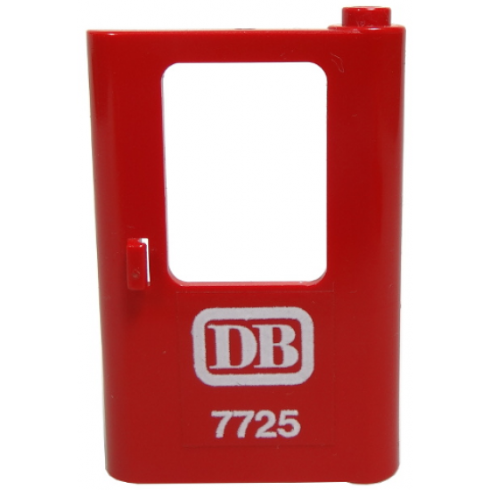 Door 1 x 4 x 5 Train Right with White 'DB 7725' Pattern (Sticker) - Set 7725