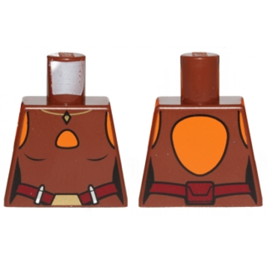 Torso SW Ahsoka Vest Top with Dark Red Belt Pattern