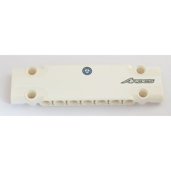 Technic, Panel Plate 3 x 11 x 1 with Silver 'AROCS' and Mercedes-Benz Logo Pattern (Sticker) - Set 42043