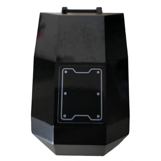 Windscreen 4 x 4 x 4 2/3 with Bar Handle with Hull Plate and 6 Rivets Pattern (Sticker) - Set 76159