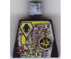 Torso Space UFO Circuitry with Red Lever Pattern - LEGO Logo on Back