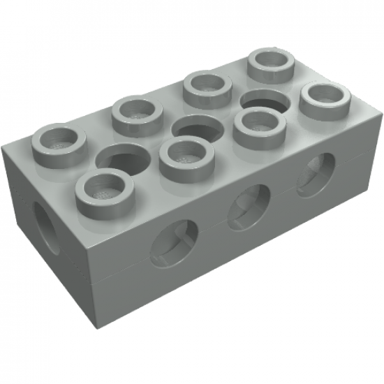 Brick, Modified 2 x 4 with Top/Side/End Holes