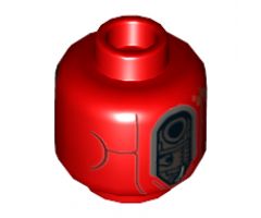 Minifigure, Head SW Kessel Operations Droid Pattern - Hollow Stud