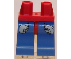 Hips and Medium Blue Legs with Silver Inserts Pattern