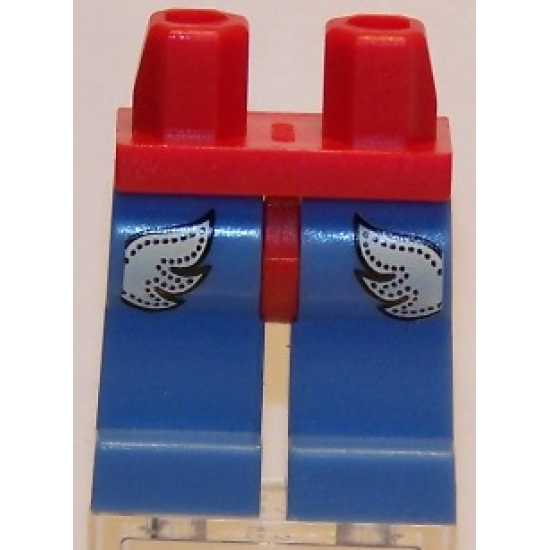 Hips and Medium Blue Legs with Silver Inserts Pattern