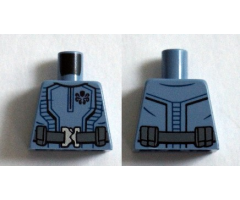 Torso Suit with Black Hydra Logo and Dark Bluish Gray Belt with Silver Buckle Pattern (Baron Von Strucker)