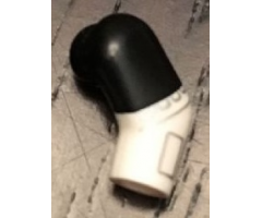 Arm, Left with Black Short Sleeve and Silver Trim Pattern