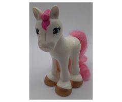 Duplo, Animal Horse Baby Foal Pony with Dark Pink Mane and Tail