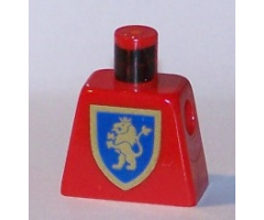 Torso Castle Crusaders Gold Lion Shield Pattern