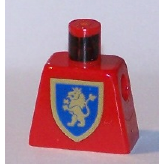 Torso Castle Crusaders Gold Lion Shield Pattern