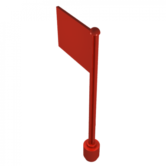Flag on Flagpole, Straight