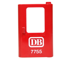 Door 1 x 4 x 5 Train Right with White 'DB 7755' Pattern (Sticker) - Set 7755