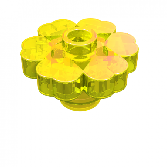 Plant Flower 2 x 2 Rounded - Open Stud