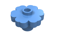 Plant Flower 2 x 2 Rounded - Open Stud