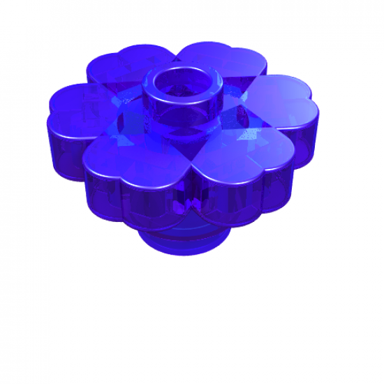 Plant Flower 2 x 2 Rounded - Open Stud