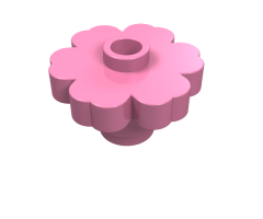 Plant Flower 2 x 2 Rounded - Open Stud