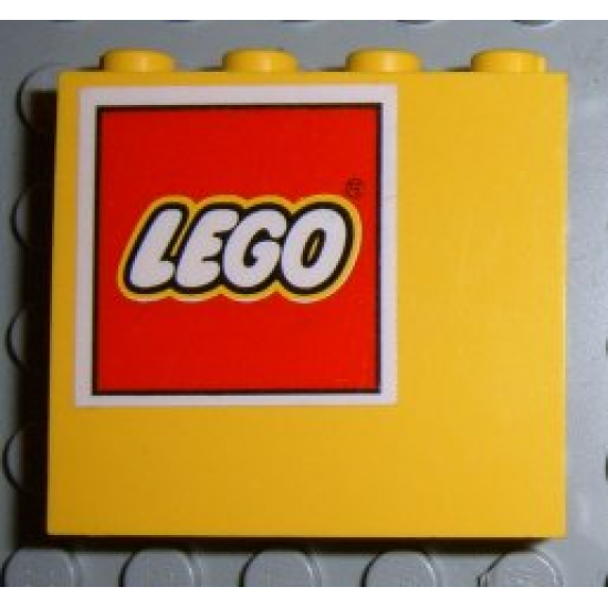 Panel 1 x 4 x 3 with Lego Logo Pattern Upper Left (Sticker) - Set 4030