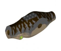 Animal, Body Part Dinosaur Middle Tyrannosaurus rex with Dark Bluish Gray Top with Dark Brown Stripes Pattern