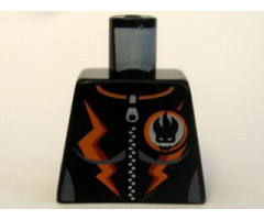 Torso Agents Villain Female with Orange Stripes Pattern