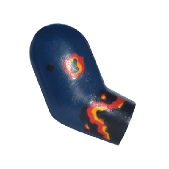 Arm, Right with Black, Red and Yellow Splotches Pattern