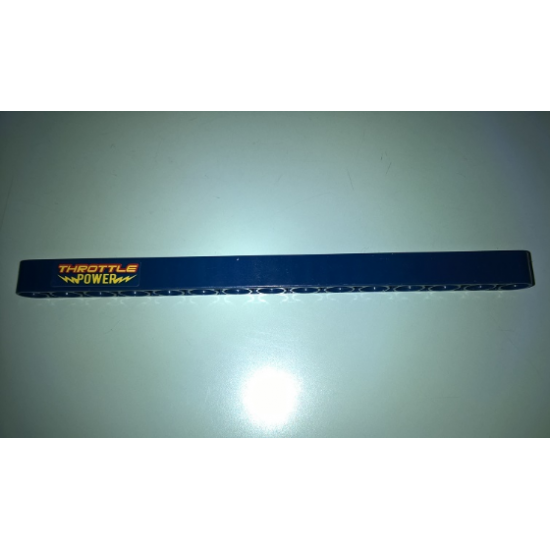 Technic, Liftarm 1 x 15 Thick with 'THROTTLE POWER' Pattern Model Right Side (Sticker) - Set 41999