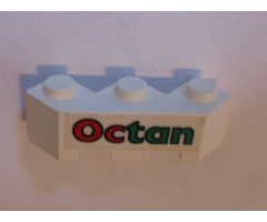 Brick, Modified Facet 3 x 3 with Octan Pattern (Sticker) - Set 4537