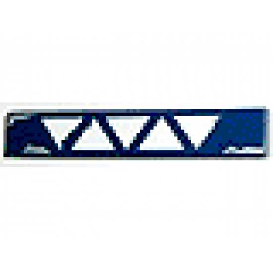 Tile 1 x 6 with SW Vulture Droid Triangles Pattern 4 (Sticker) - Sets 7256 / 7283