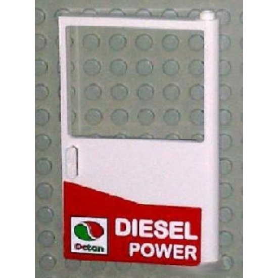 Door 1 x 6 x 8 Right with Octan Logo and 'DIESEL POWER' Pattern (Sticker) - Set 5563