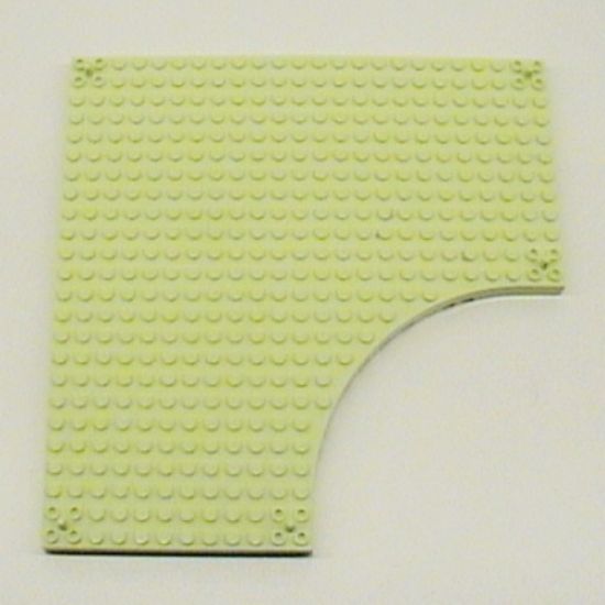 Brick, Modified 24 x 24 without 12 x 12 Quarter Circle, with Peg at each Corner