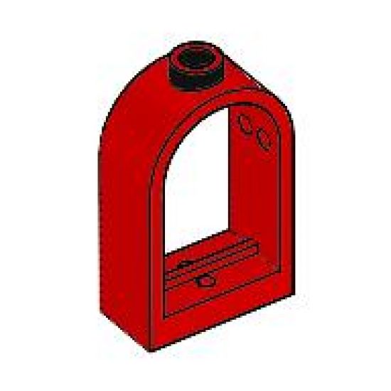 Window 1 x 2 x 2 2/3 with Rounded Top