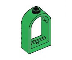 Window 1 x 2 x 2 2/3 with Rounded Top