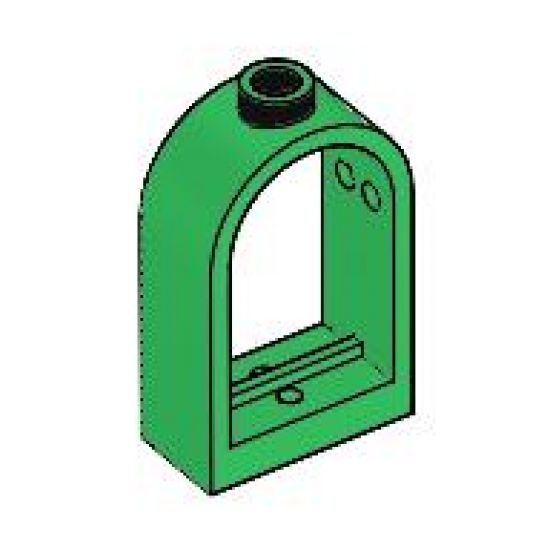 Window 1 x 2 x 2 2/3 with Rounded Top
