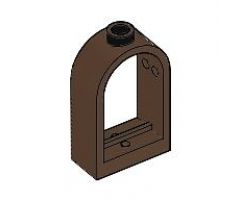 Window 1 x 2 x 2 2/3 with Rounded Top