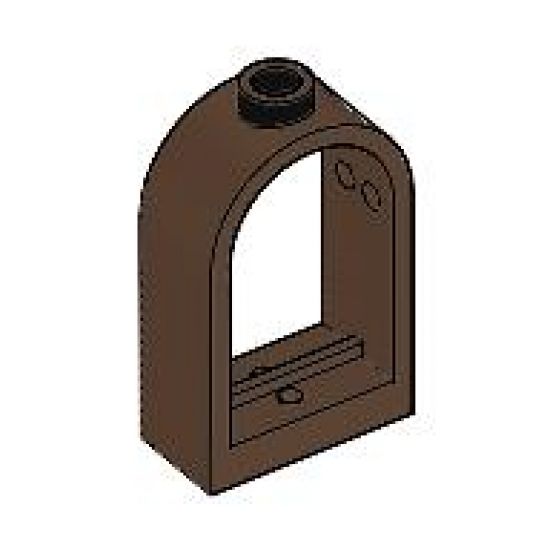 Window 1 x 2 x 2 2/3 with Rounded Top