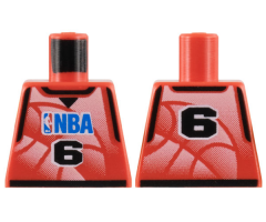 Torso NBA Player Number 6 Pattern