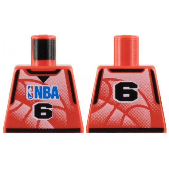 Torso NBA Player Number 6 Pattern