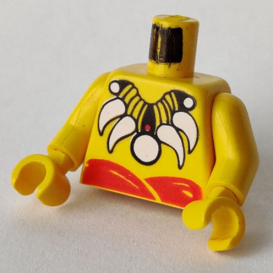Torso Pirate Islanders with Bone Necklace Pattern / Yellow Arms / Yellow Hands