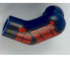 Arm, Left with Black and Red Webbing, Chevron Pattern