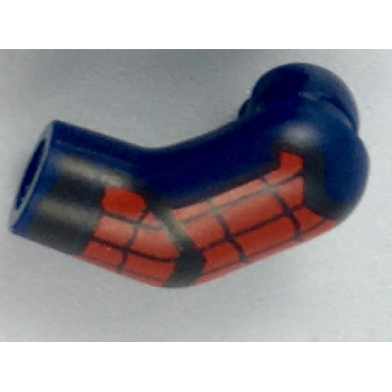 Arm, Left with Black and Red Webbing, Chevron Pattern