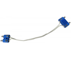 Electric, Wire 12V with male Rounded Narrow Type 2 Connector and Male Rounded Wide Long Connector, 16 Studs Long