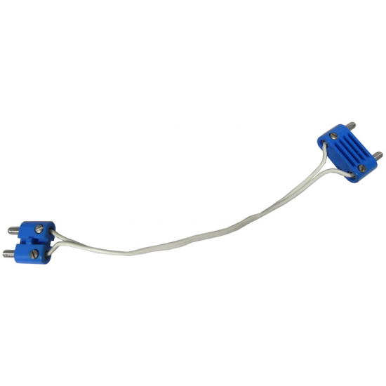 Electric, Wire 12V with male Rounded Narrow Type 2 Connector and Male Rounded Wide Long Connector, 16 Studs Long