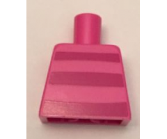 Torso Horizontal Magenta Stripes on Front and Back Pattern