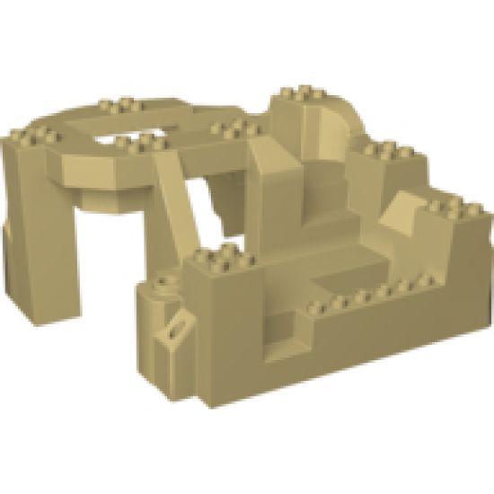Duplo, Baseplate Raised 14 x 16 x 8 with Rock Mountain Zoo Habitat