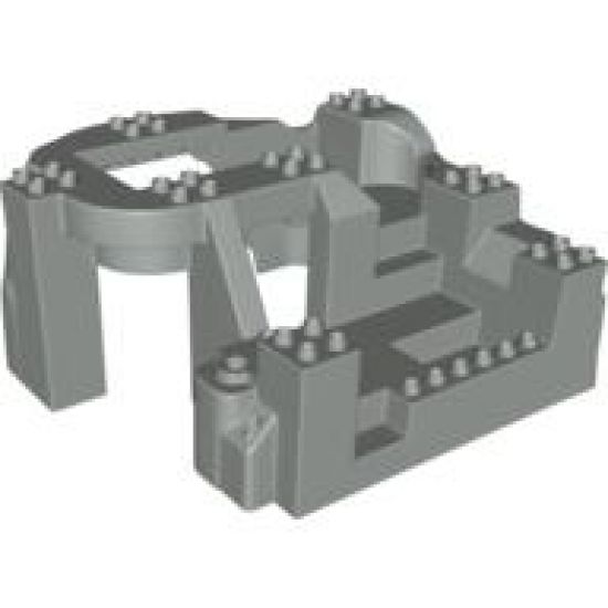 Duplo, Baseplate Raised 14 x 16 x 8 with Rock Mountain Zoo Habitat