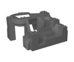 Duplo, Baseplate Raised 14 x 16 x 8 with Rock Mountain Zoo Habitat