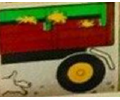 Duplo, Tile 2 x 2 x 1 with Farming Mosaic Picture 16 Pattern (Set 9220)