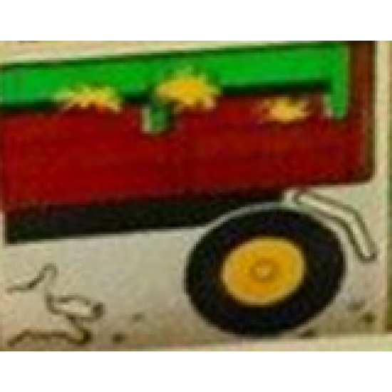 Duplo, Tile 2 x 2 x 1 with Farming Mosaic Picture 16 Pattern (Set 9220)